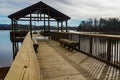 View of a Fishing Pier Ã¢â¬â Smith Mountain Lake, Virginia, USA Royalty Free Stock Photo